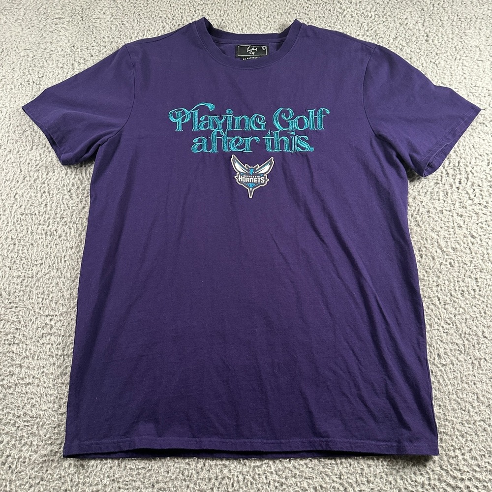 Eastside‎ Golf Playing Golf After This Charlotte Hornets Shirt Mens L NBA MJ